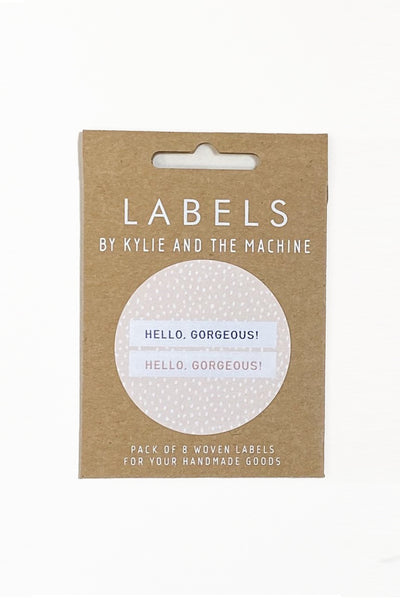 'Hello Gorgeous' Woven Labels