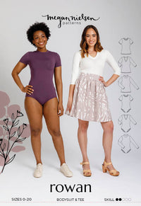 Rowan bodysuit and tee pattern