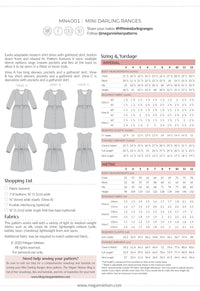 Mini Darling Ranges dress pattern