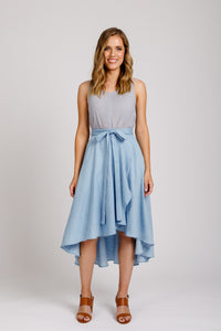 Cascade skirt pattern