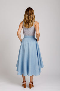 Cascade skirt pattern