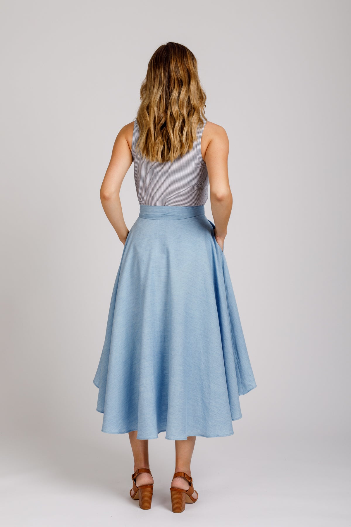 Cascade skirt pattern
