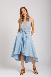 Cascade skirt pattern