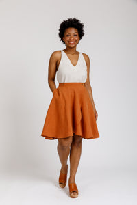 Cascade skirt pattern