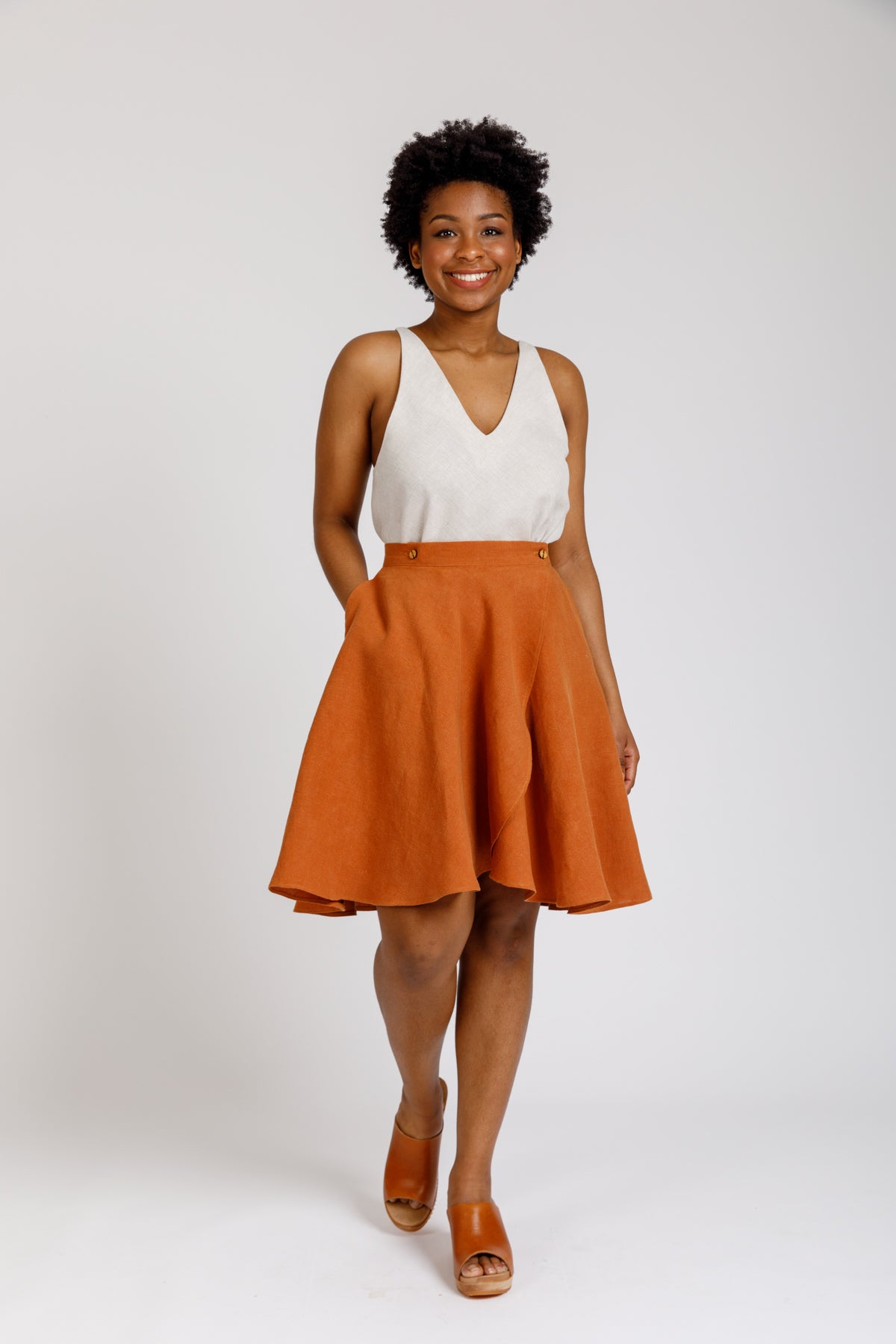 Cascade skirt pattern