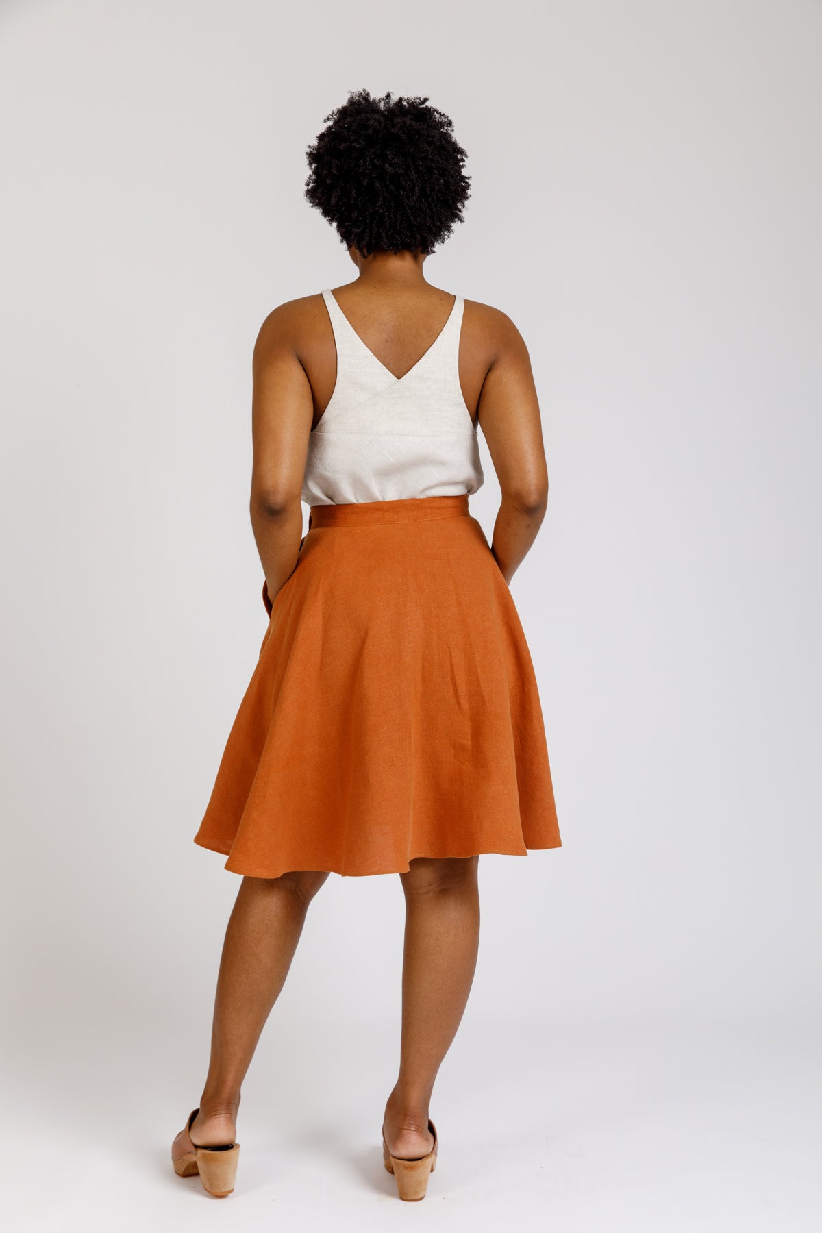 Cascade skirt pattern