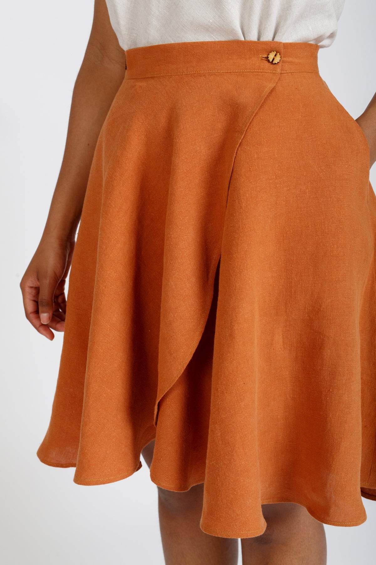 Cascade skirt pattern