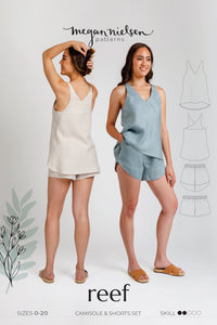 Reef camisole & shorts set pattern