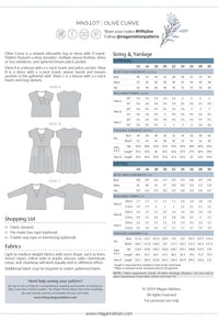 Olive Curve dress & blouse pattern