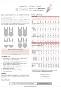 Cottesloe Curve swimsuit pattern