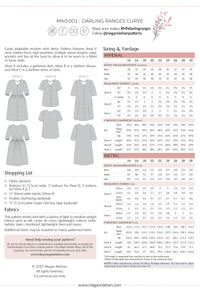 Darling Ranges Curve dress & blouse pattern