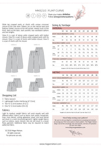 Flint Curve pants and shorts pattern