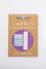 "This is the Back" Woven Label Dual Pack