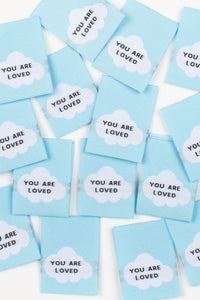 "You are Loved" Woven Label