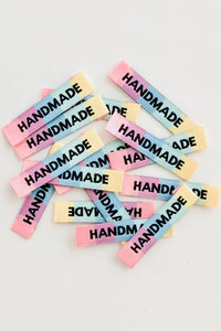 "Rainbow Handmade" Woven Label