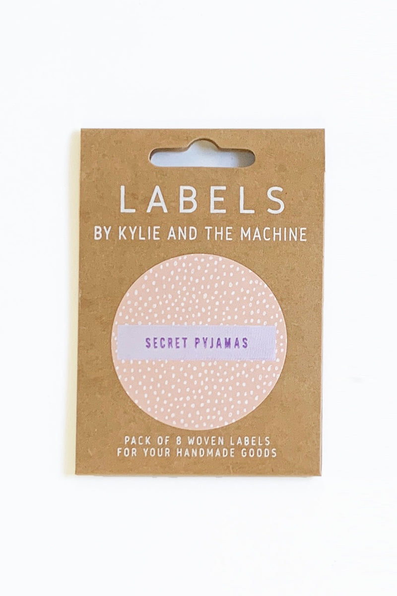 "Secret Pyjamas" Woven Label