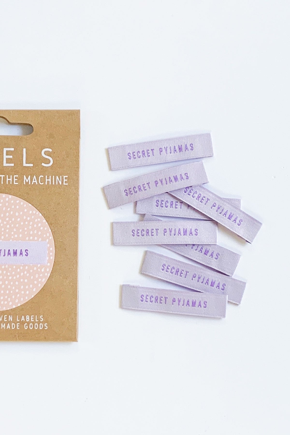 "Secret Pyjamas" Woven Label