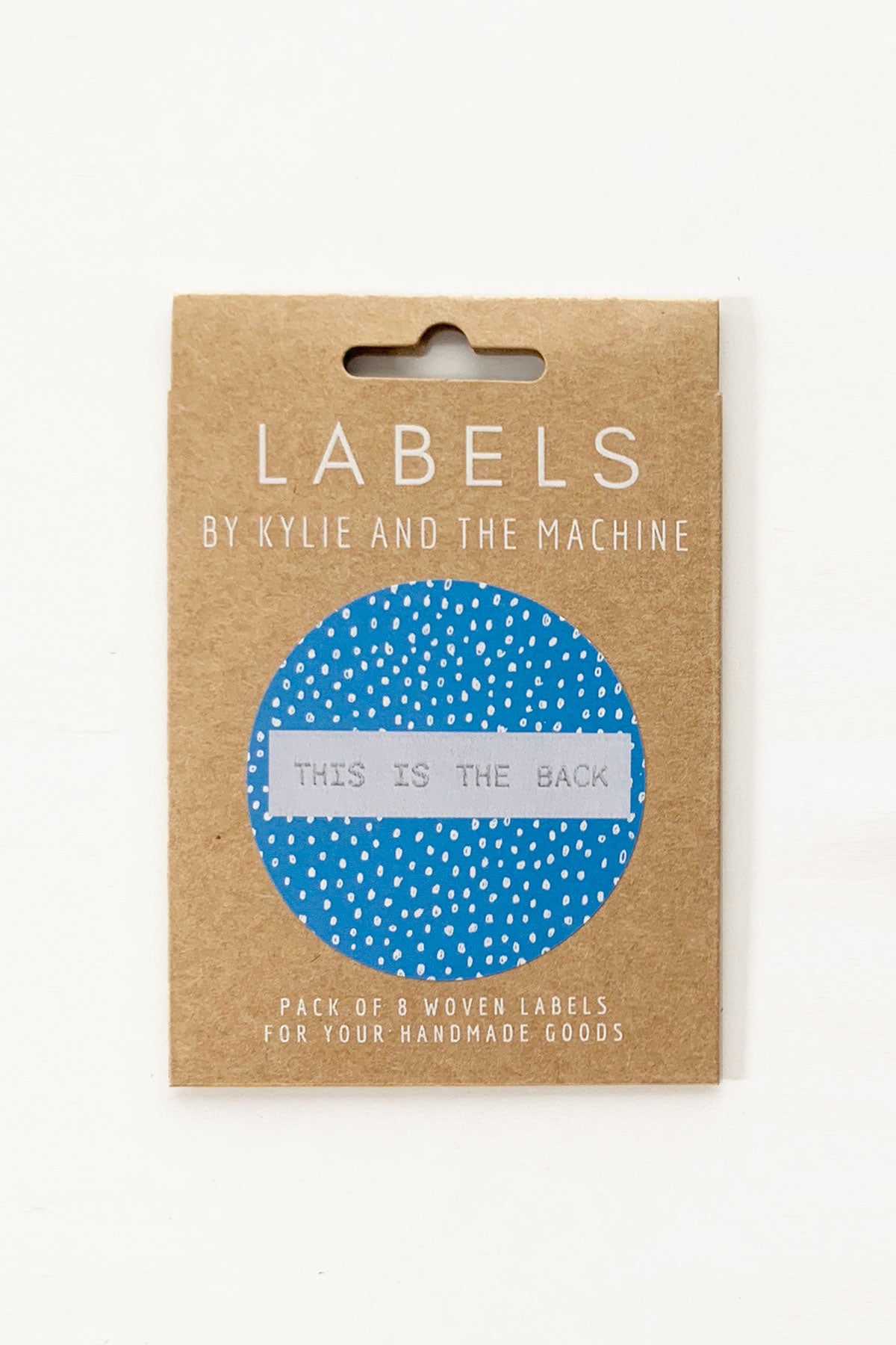 "This is the Back" End Fold Woven Label