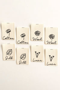 "Natural Fibres" Woven Label