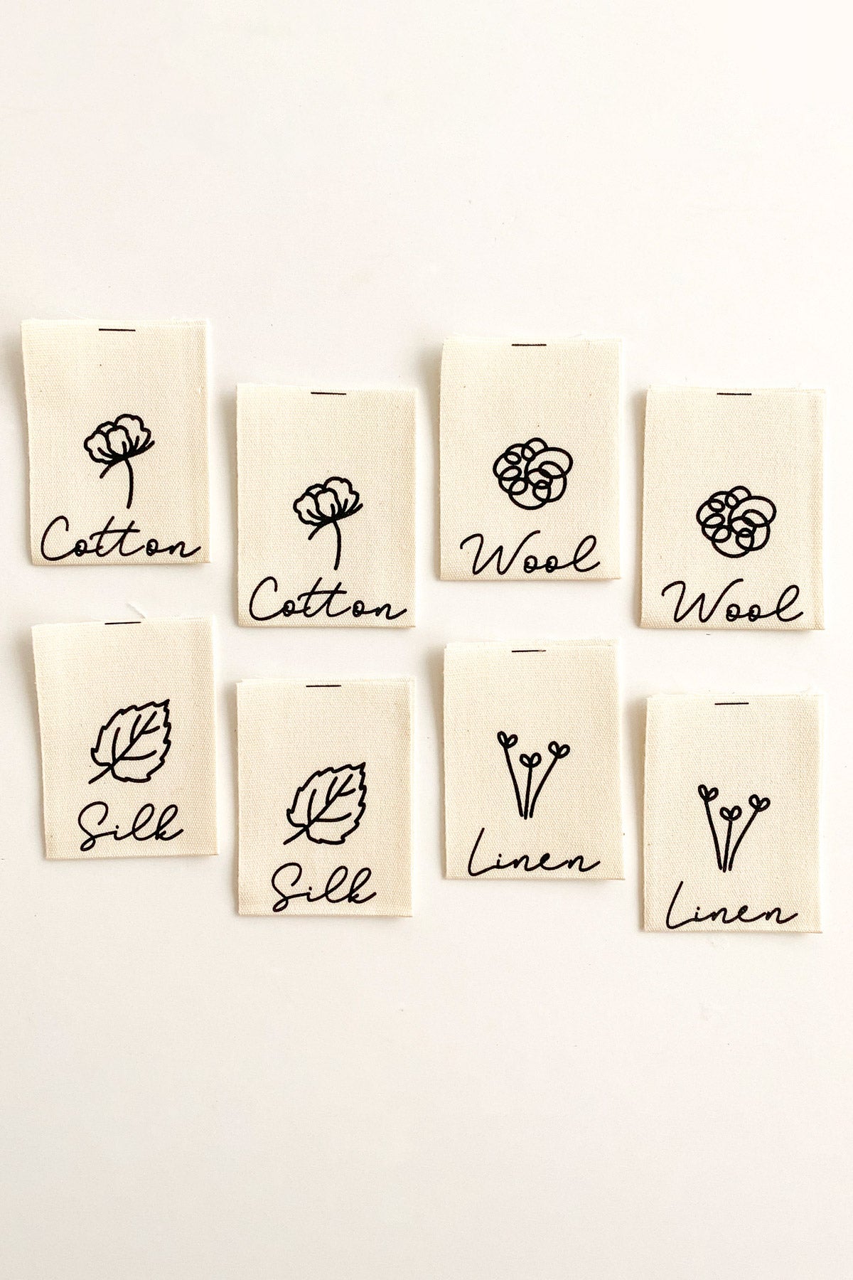 "Natural Fibres" Woven Label