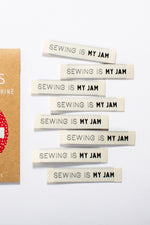 "Sewing is My Jam" Woven Label