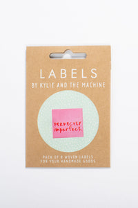 "Perfectly Imperfect" Square Woven Label
