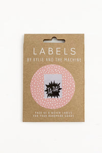 "TA DA" Woven Label