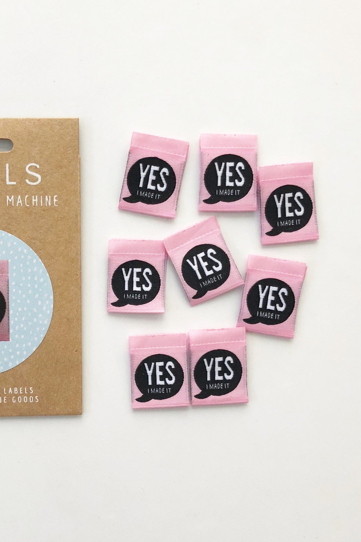 "Yes I Made It" Woven Label
