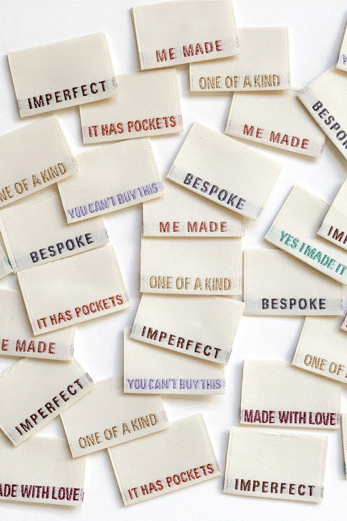 Limited Edition "Multipack Metallic" Side Seam Woven Labels