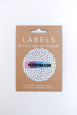 "Rainbow Handmade" Woven Label