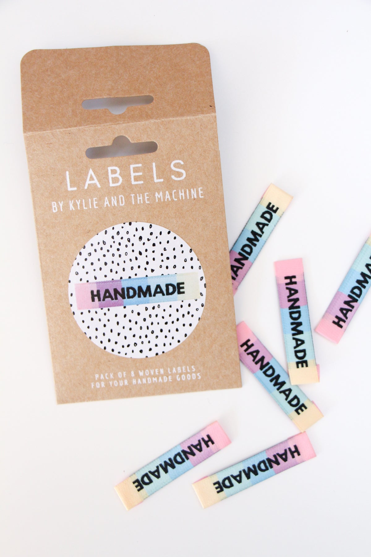 "Rainbow Handmade" Woven Label