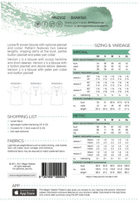 Banksia blouse pattern