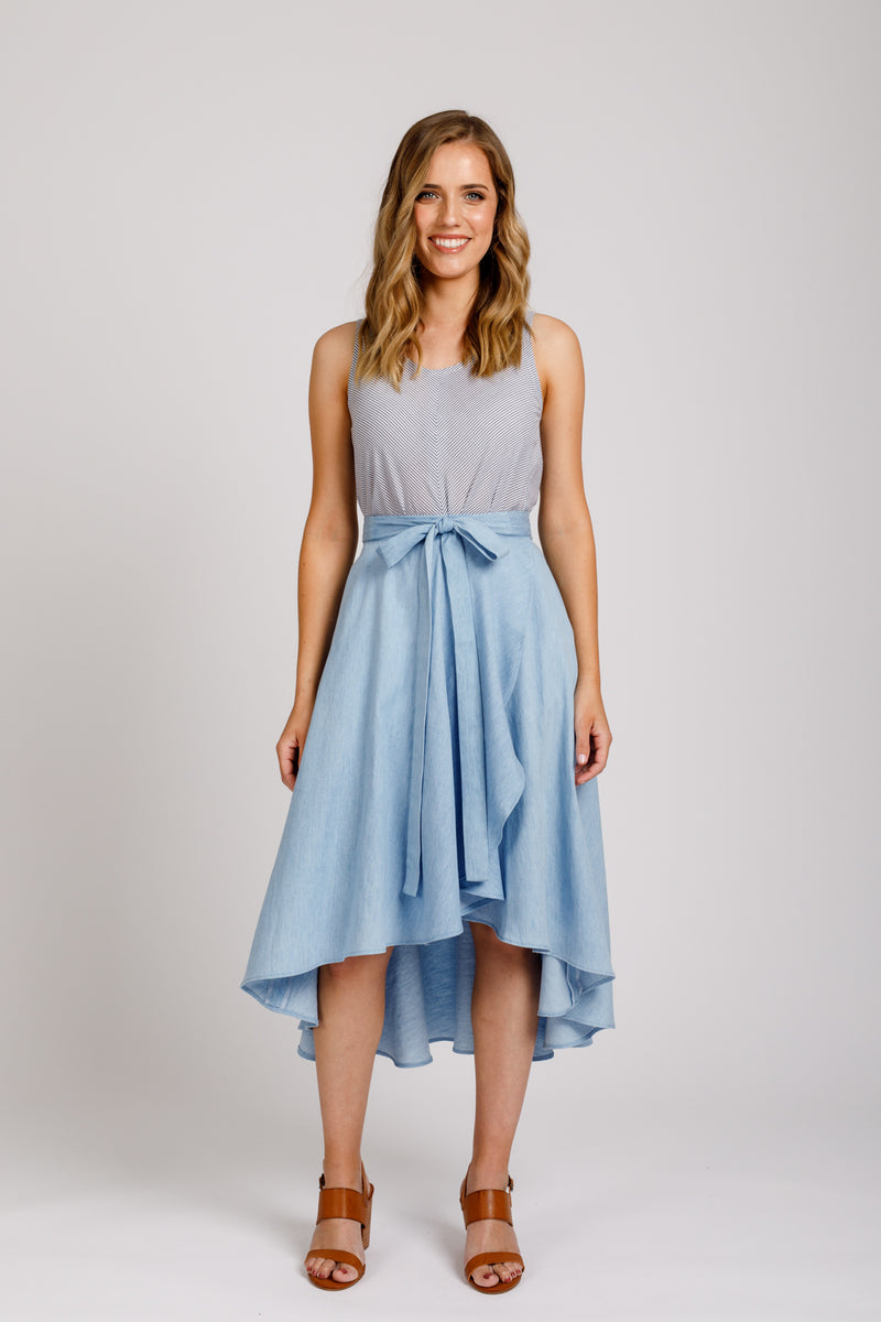 Cascade skirt pattern