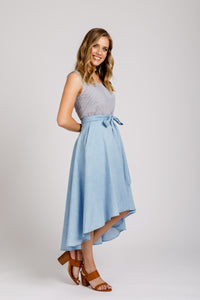Cascade skirt pattern