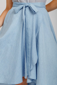 Cascade skirt pattern