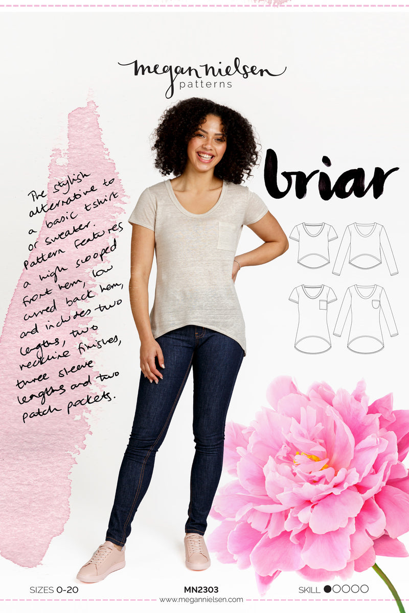 Briar Sweater and T-shirt - Megan Nielsen Patterns - Sewing