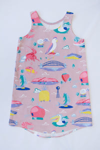 Mini Eucalypt woven tank top & dress pattern