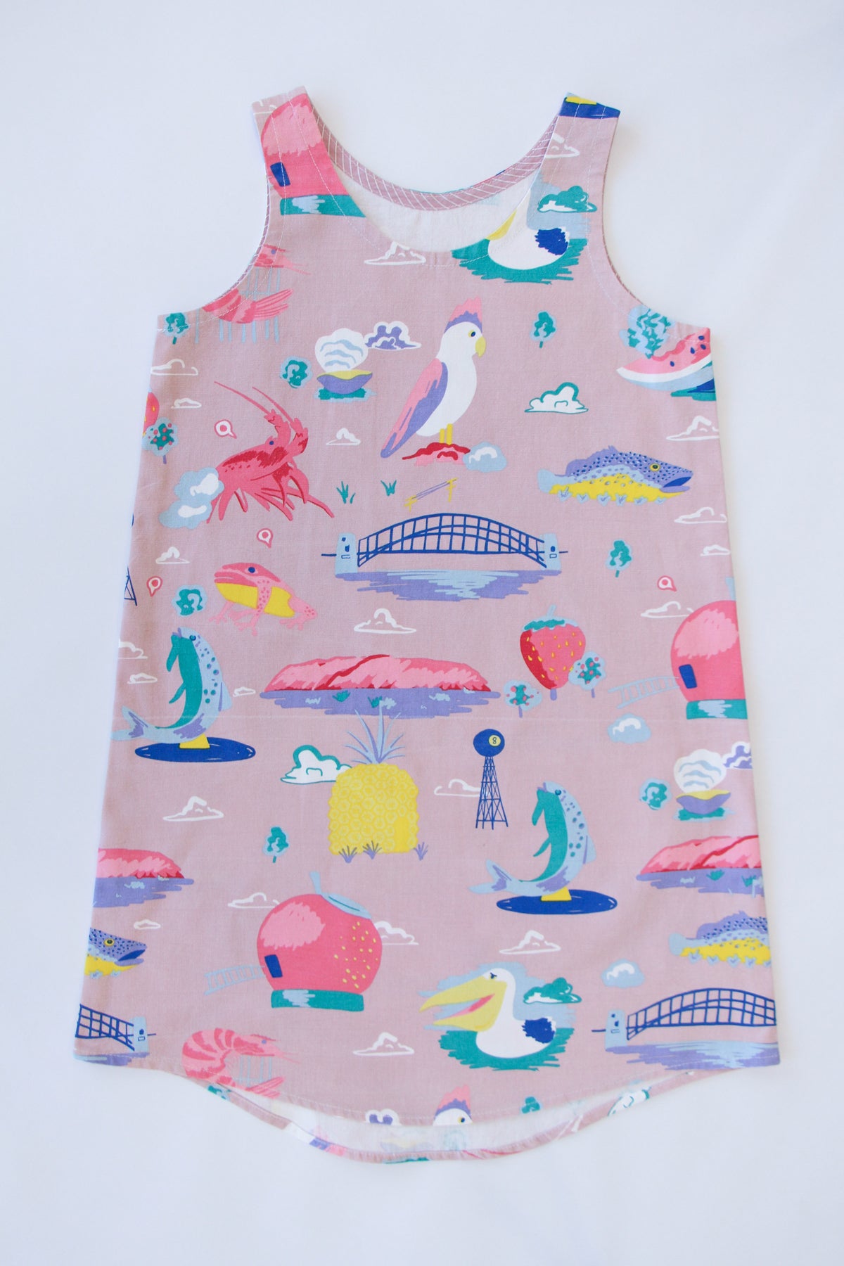 Mini Eucalypt woven tank top & dress pattern