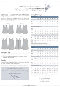 Eucalypt Curve woven tank top & dress pattern