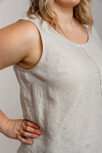 Eucalypt Curve woven tank top & dress pattern