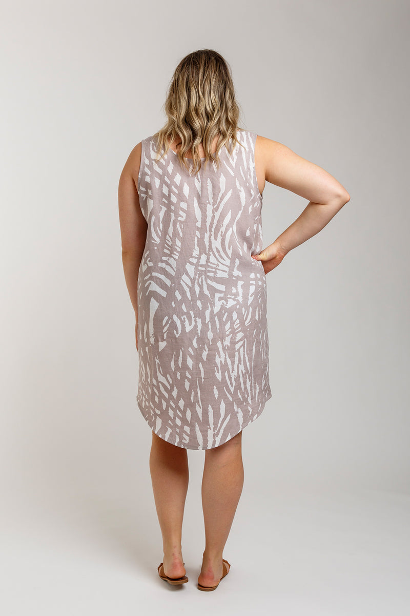 Eucalypt Curve woven tank top & dress pattern