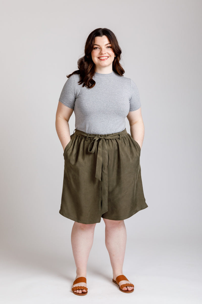 Rowan Curve Knit Bodysuit & Tee Sewing Pattern | Megan Nielsen Patterns
