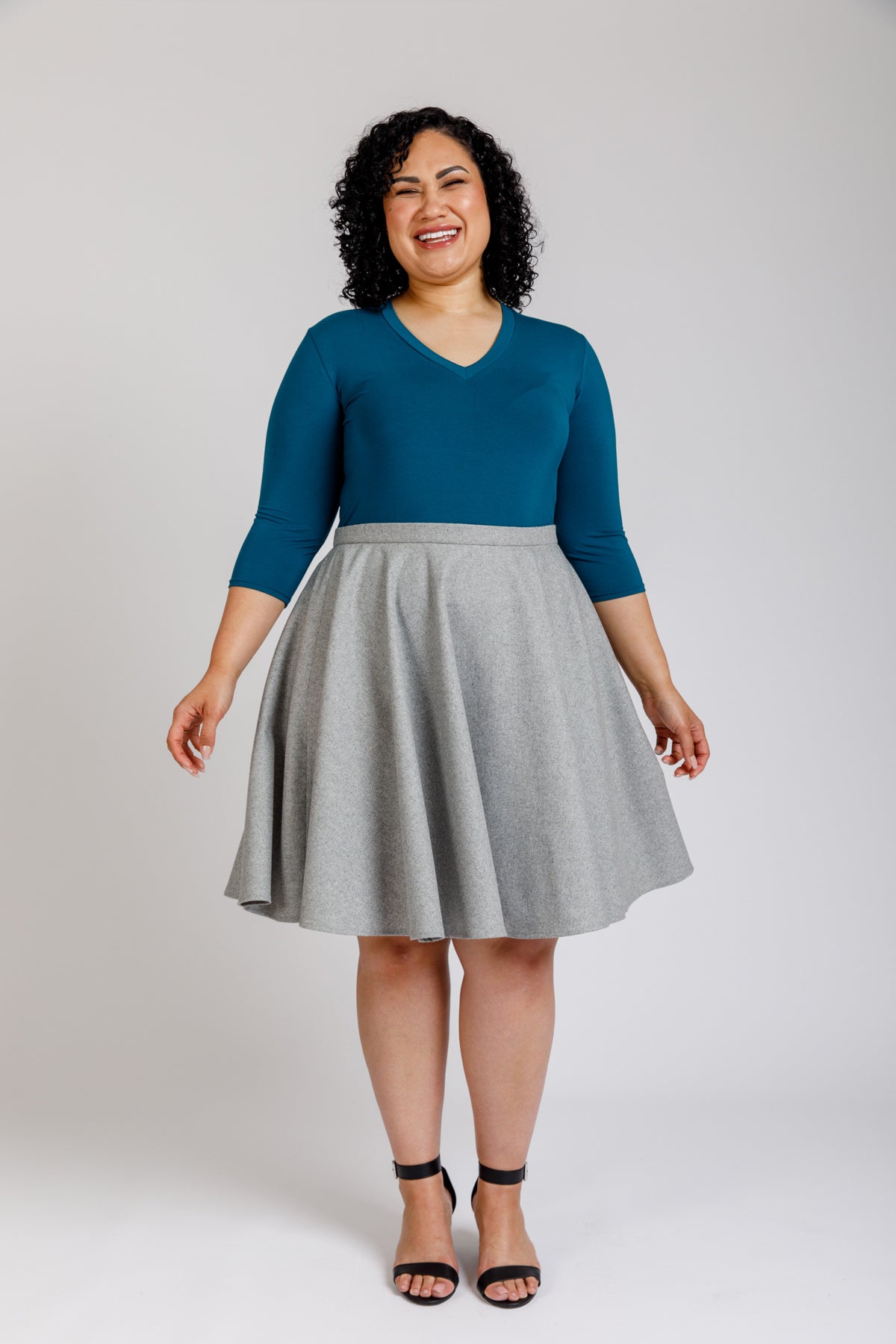 Rowan Curve bodysuit and tee pattern
