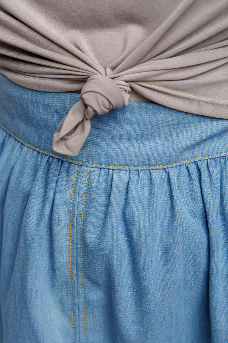 Nautical Knots Pleated Skirt - Ready to Wear