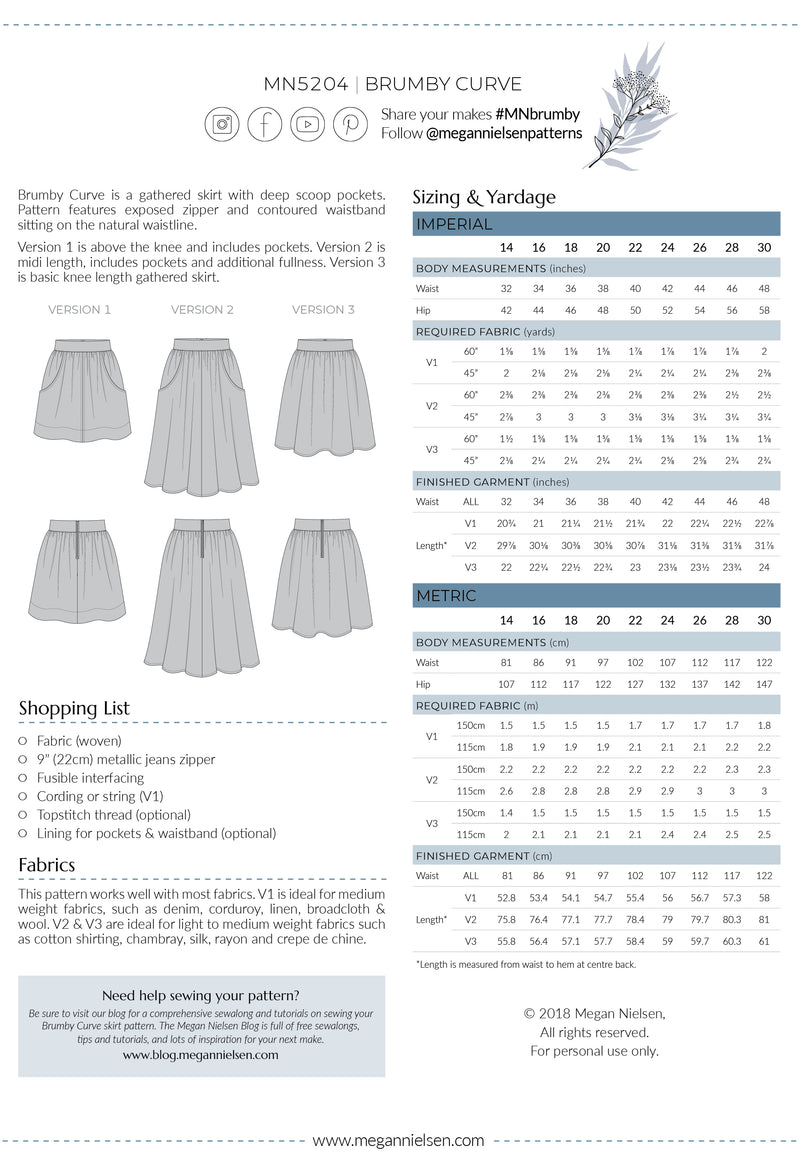 Dirndl Skirt Sewing Pattern | Buy Online Now – Sew Me Something