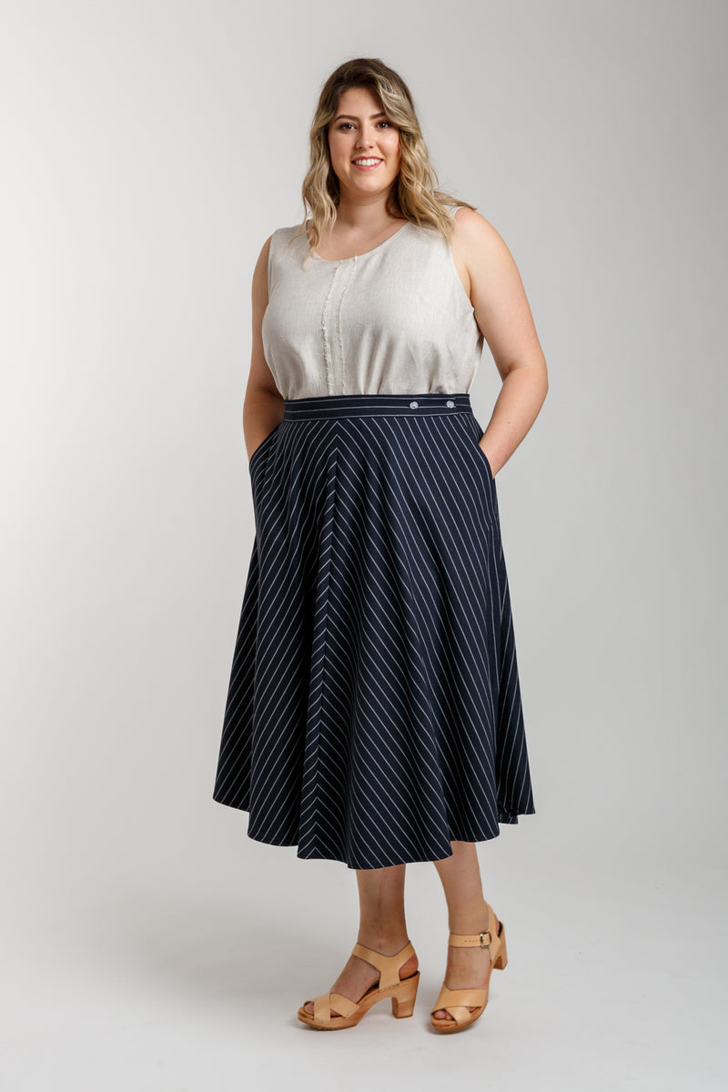 Wattle Curve Skirt Sewing Pattern Megan Nielsen Patterns