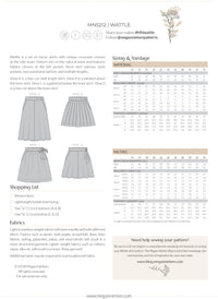 Wattle Curve skirt pattern