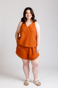 Reef Curve camisole & shorts set pattern