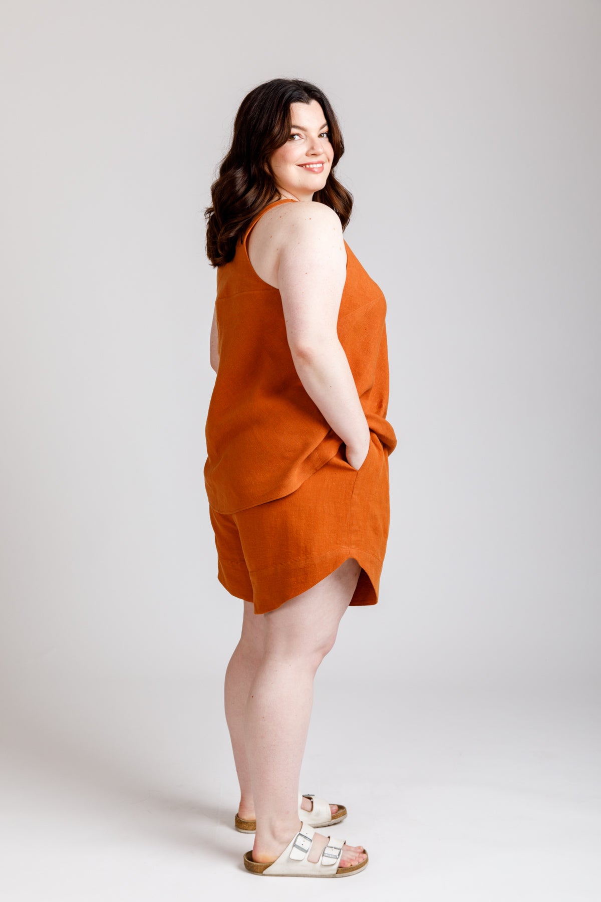 Reef Curve camisole & shorts set pattern