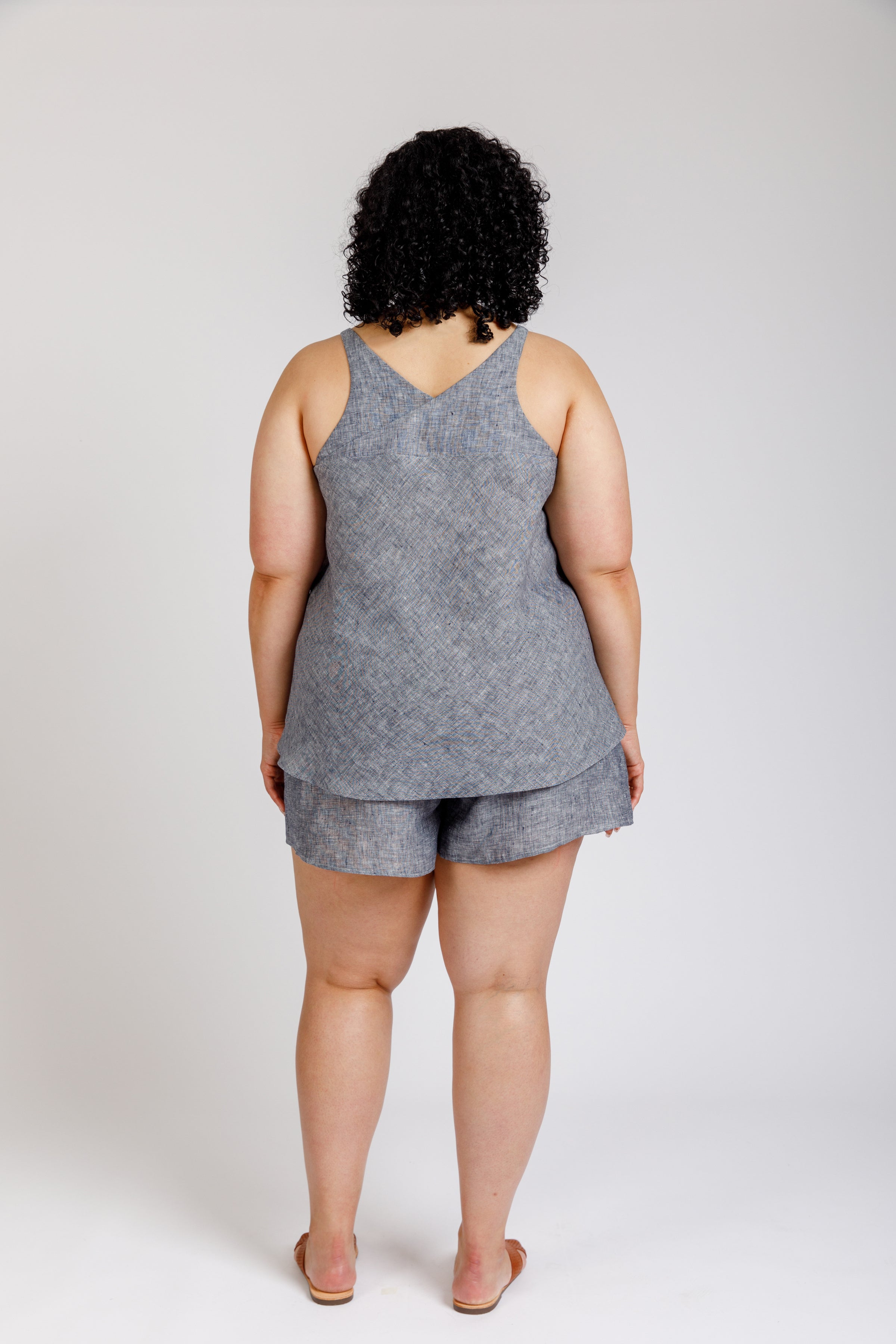 Reef Curve camisole & shorts set pattern